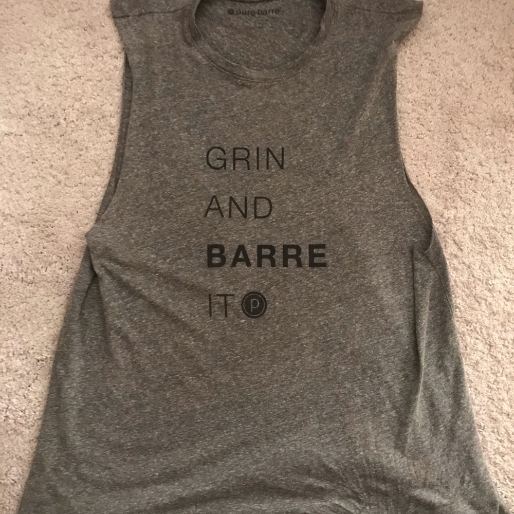 Pure Barre Grey Tank Small